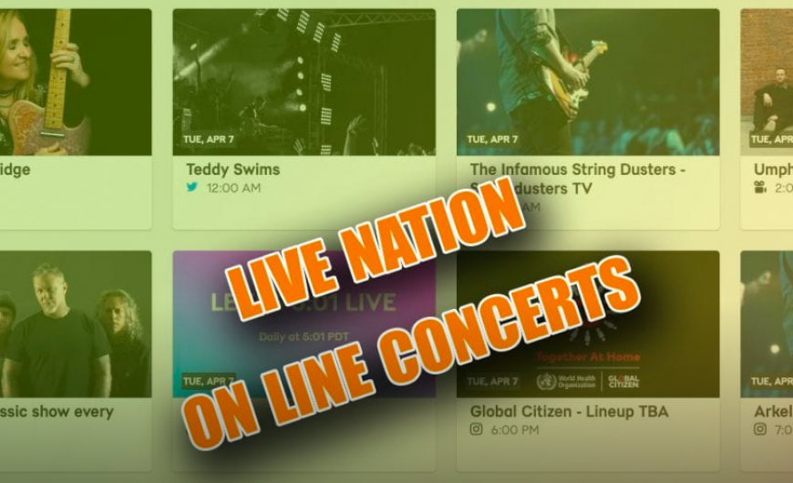 LIVE NATION lanza Live From Home