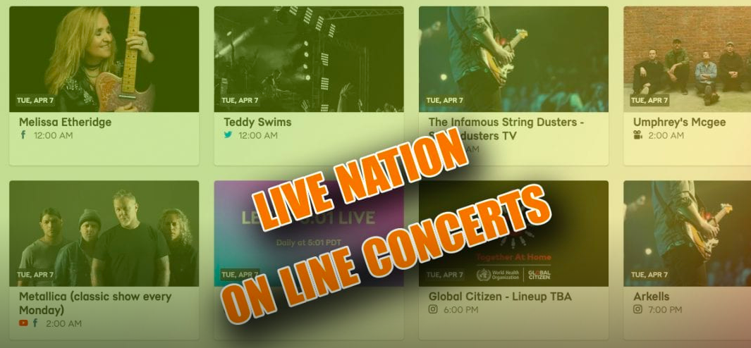 LIVE NATION lanza Live From Home