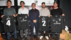 Ellerstina Yellow Rose Polo Team presentó oficialmente su camiseta en Enero Restaurant